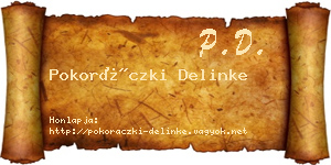 Pokoráczki Delinke névjegykártya